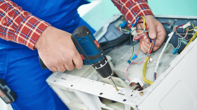 Taraklı Carrier Carrier çamaşır makinesi kart tamiri – Su almama arızası orijinal parça ile giderildi. - Teknik servis örneği